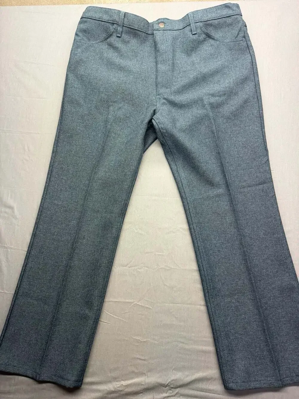 Vintage style Wrangler Wrancher Dress Jeans Polyester Bootcut Pants